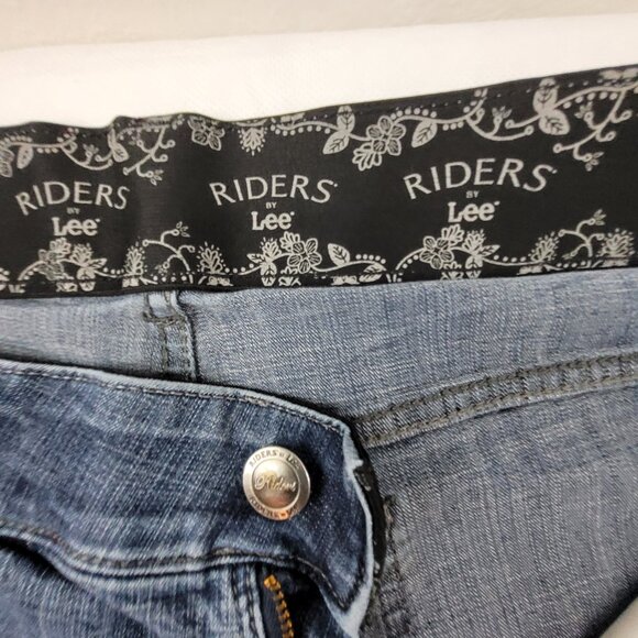 Riders by Lee Jeans Women's 18W Long Blue 5 Pocket Mid Rise Boot Cut Stretch - Picture 5 of 15